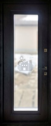 антивандальная наружная дверь со стеклопакетом - внутренняя часть двери ДВ-1869