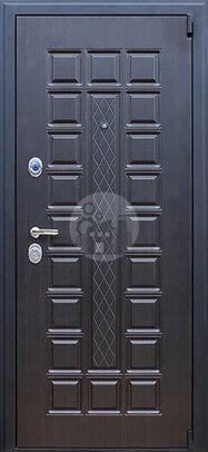 наружная металлическая дверь, отделка мдф пвх-ДВ-1066