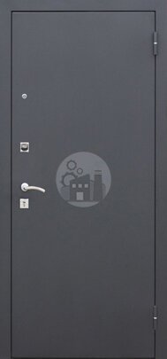 Металлическая дверь с зеркалом, порошок снаружи, МДФ внутри-ДВ-233