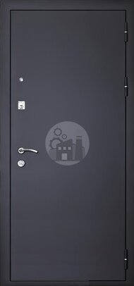 стальная дверь с зеркалом, снаружи порошковый окрас, внутри мдф пвх-ДВ-640