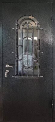 Металлическая входная дверь с терморазрывом и одним замком-ДВ-1163